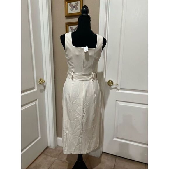 NWT Banana Republic cream midi dress - Picture 2 of 5